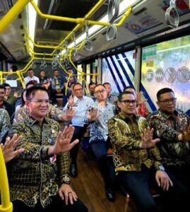 Perjalanan Perdana Bus Transjabodetabek Alam Sutera – Blok M