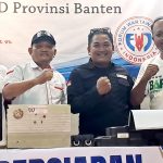 Ketua DPD FWJ Indonesia Robby bersama Ketua Panitia, Sekretaris, dan Seksi Acara Anniversary ke-6 Forum Wartawan Jaya Indonesia.