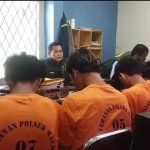 Para pelaku pemerkosaan anak di bawah umur diperiksa penyidik Polsek Mauk.