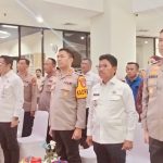 Kapolres Metro Tangerang Kota Kombes Pol Raden Muhammad Jauhari bersama Wali Kota Tangerang saat rilis akhir tahun 2025 memaparkan capaian kamtibmas dan kinerja kepolisian di Kota Tangerang.