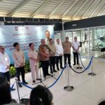 Mendagri Tito Karnavian memberikan keterangan pers pelepasan praja IPDN ke Aceh Tamiang untuk pemulihan pascabencana.