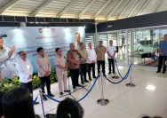 Mendagri Tito Karnavian memberikan keterangan pers pelepasan praja IPDN ke Aceh Tamiang untuk pemulihan pascabencana.