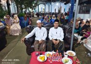 Kepala Desa Sindangheula, Suheli, menghadiri peringatan Isra Mi’raj Nabi Muhammad SAW di Masjid Jami Arrohman, Kampung Jalupang Wetan, Kabupaten Serang, Sabtu malam (10/1/2026).