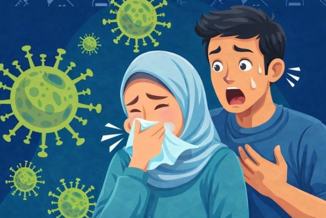 Influenza H3N2 subclade K yang merupakan flu musiman dan tidak mematikan.