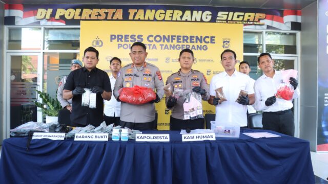 Satresnarkoba Polresta Tangerang sita ribuan butir tramadol dan hexymer dari dua lokasi berbeda di Kabupaten Tangerang