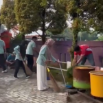Korvei bersama warga dan aparatur desa menjadi wujud nyata semangat gotong royong serta kepedulian Pemerintah Desa Karang Tengah terhadap kebersihan lingkungan
