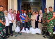 Koramil 14/Panongan Kodim 0510/Tigaraksa Perkuat Kepedulian Sosial melalui Layanan Kesehatan Gratis dan Bantuan Sembako di Kabupaten Tangerang