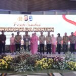 Kapolresta Tangerang Kombes Pol Andi Muhammad Indra Waspada Amirullah menghadiri acara pisah sambut Wakapolda Banten di Mapolda Banten, Rabu (29/7/2026).
